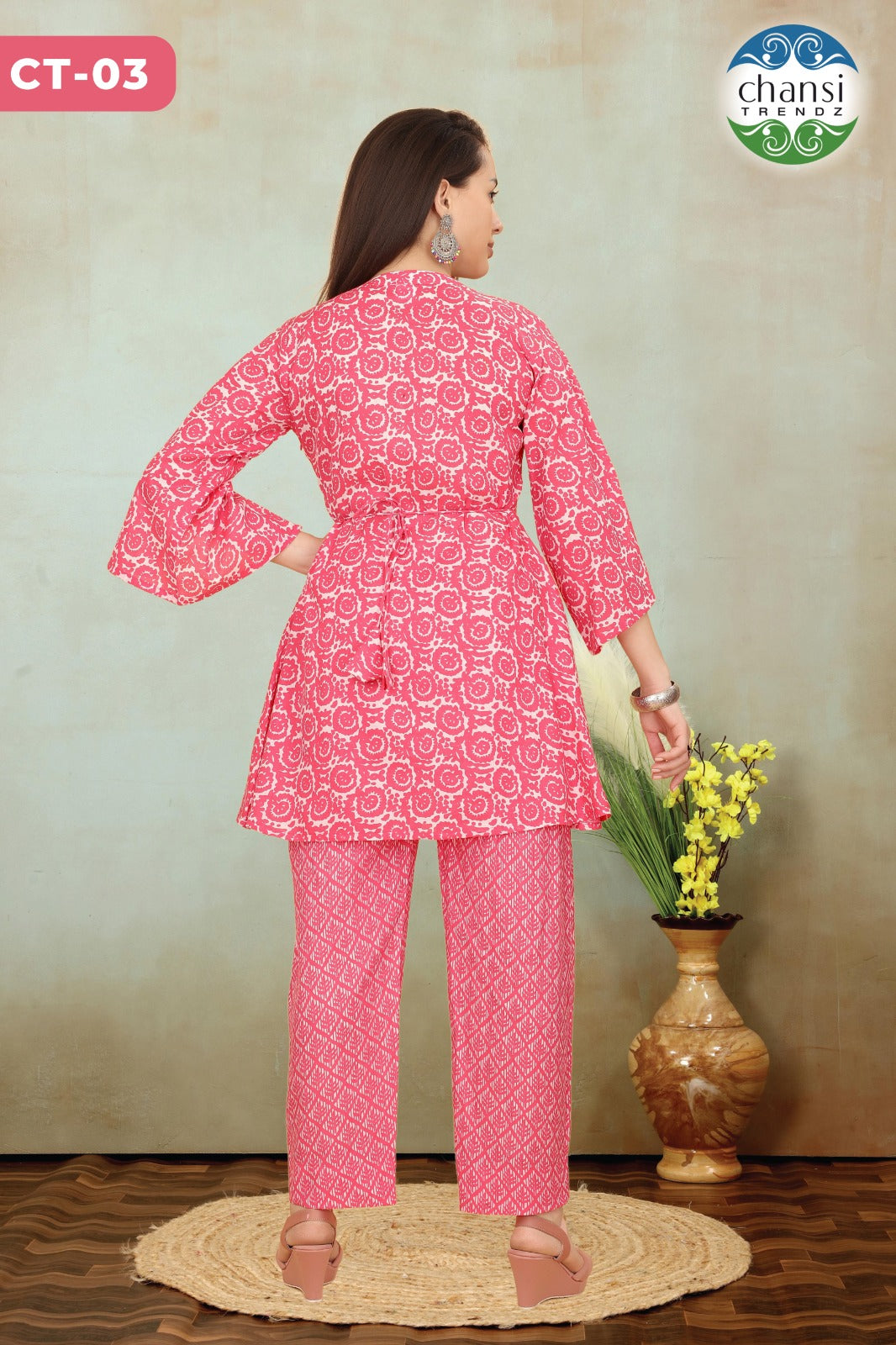 Ct-03 Devashri Chansi Trendz Cotton Co Ord Set
