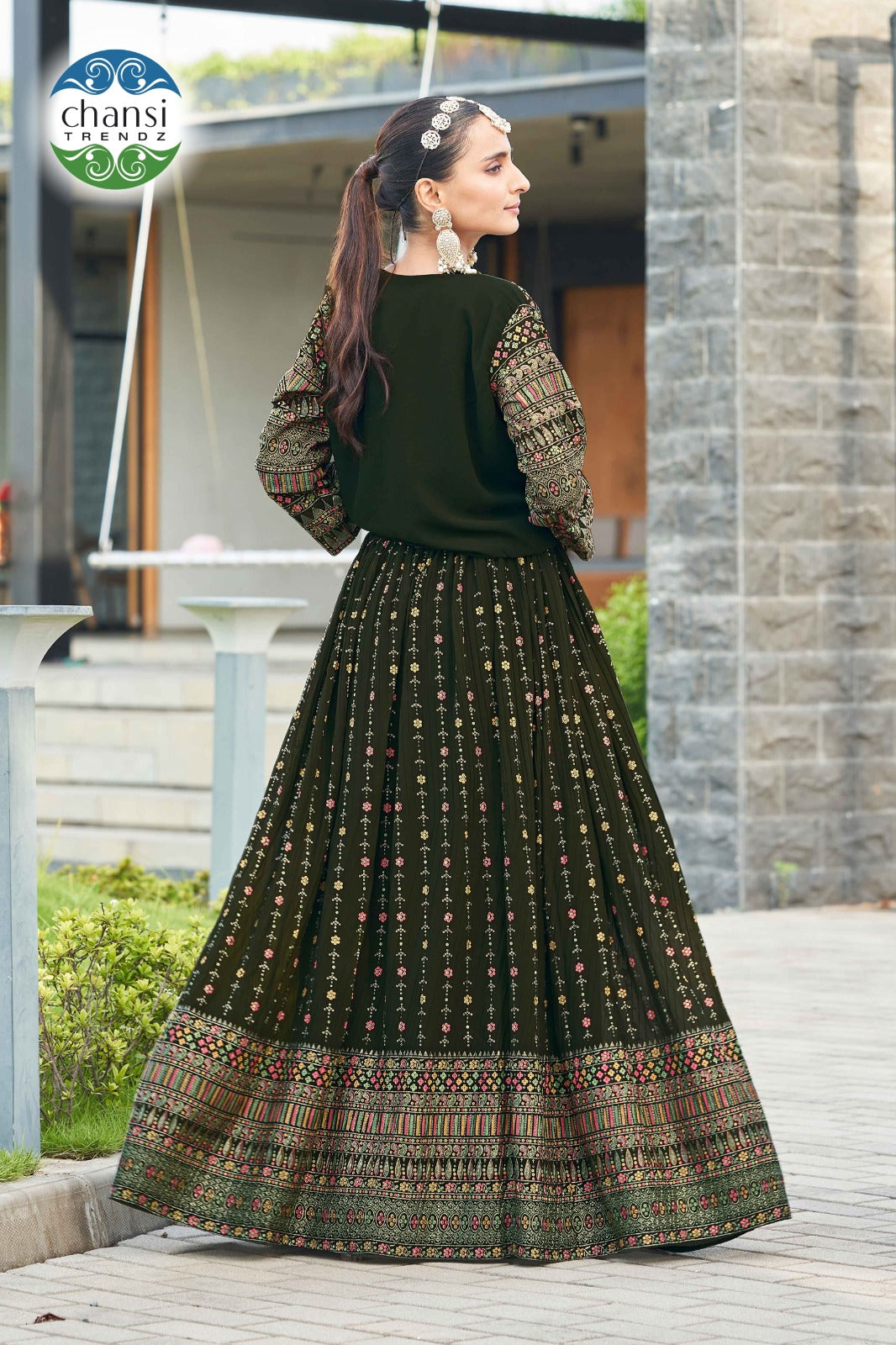Ct-21A Amala Chansi Trendz Georgette Koti Lehenga Choli
