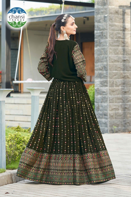 Ct-21A Amala Chansi Trendz Georgette Koti Lehenga Choli