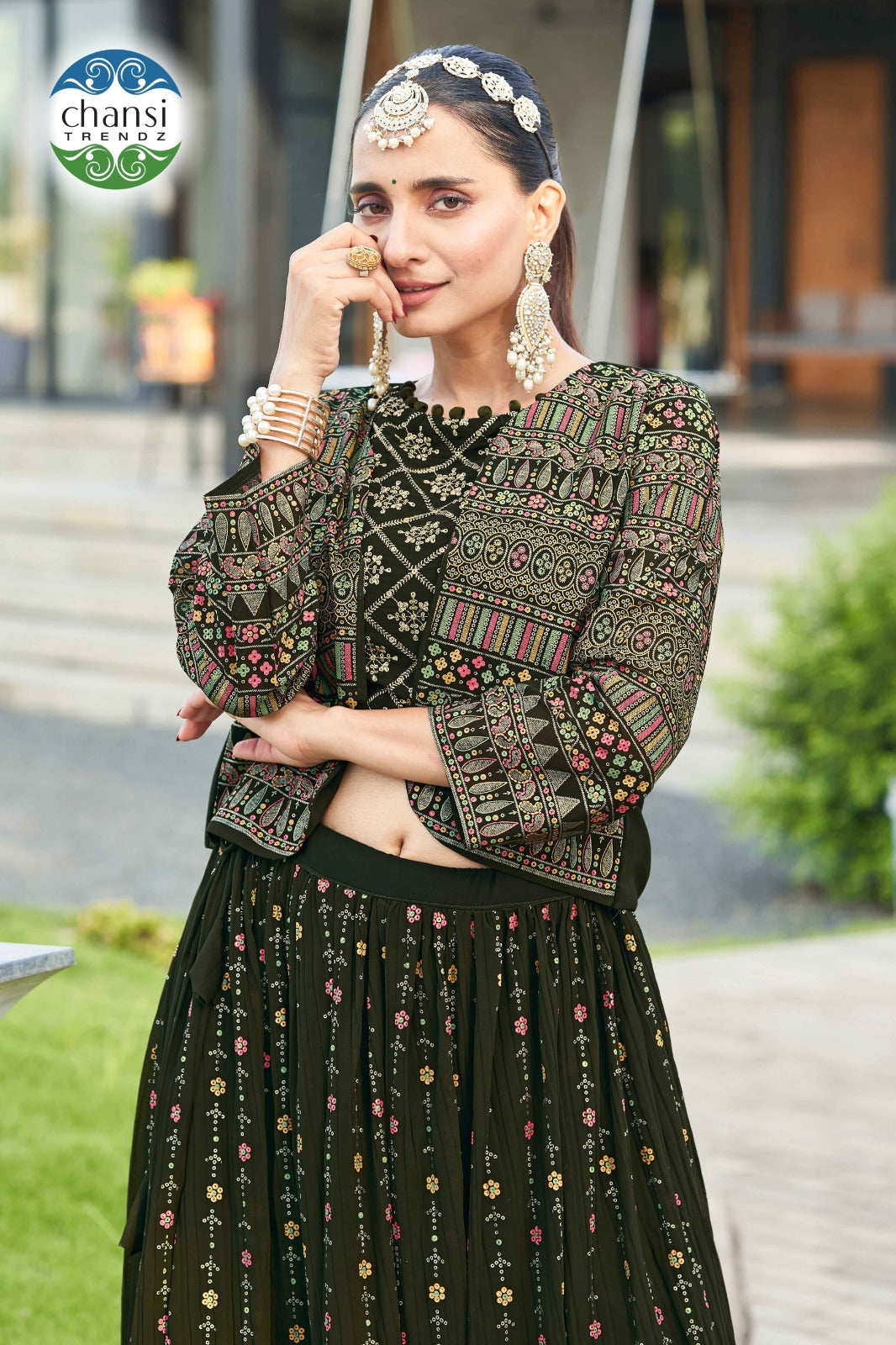 Ct-21A Amala Chansi Trendz Georgette Koti Lehenga Choli