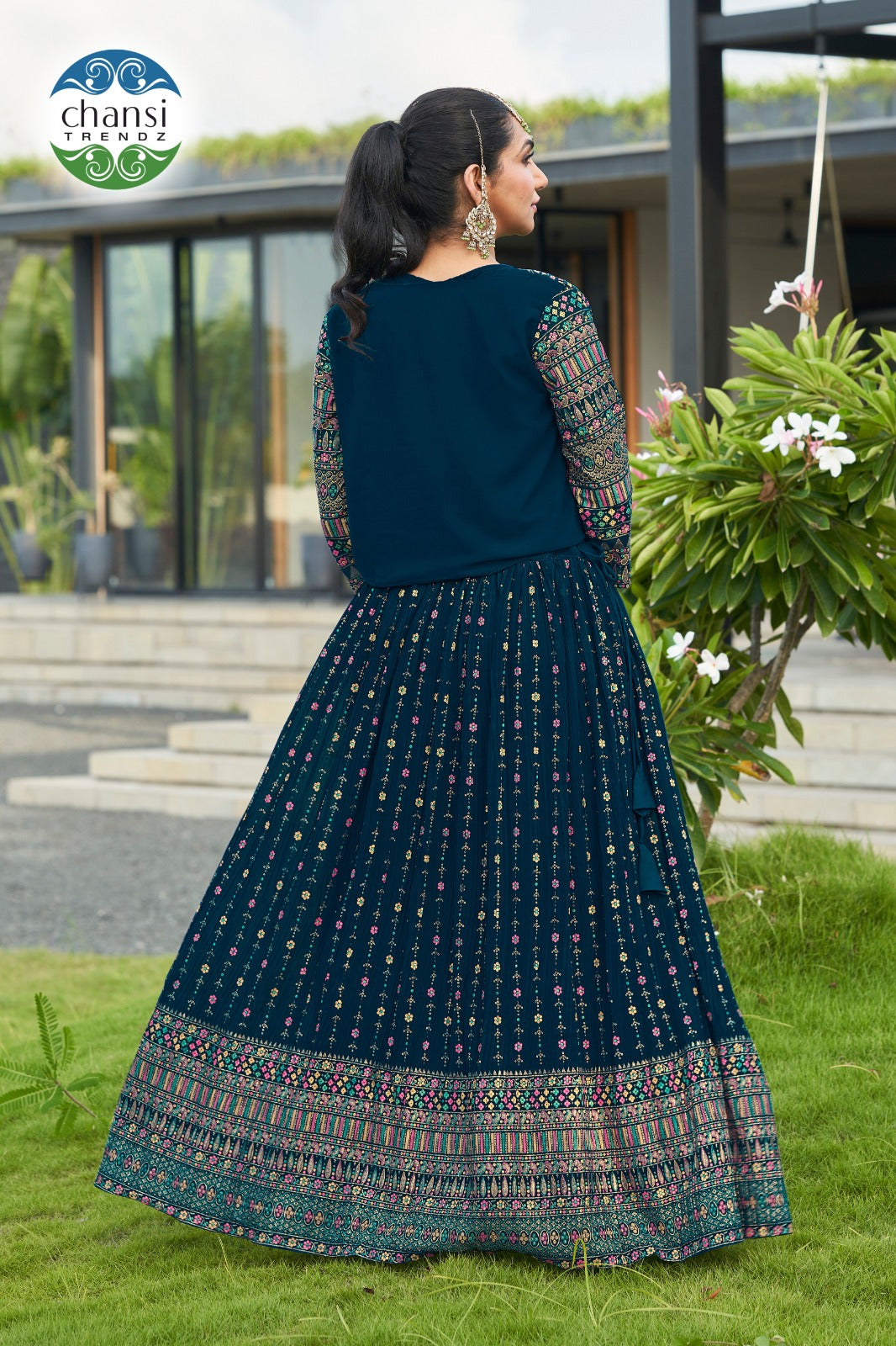 Ct-21D Amala Chansi Trendz Georgette Koti Lehenga Choli