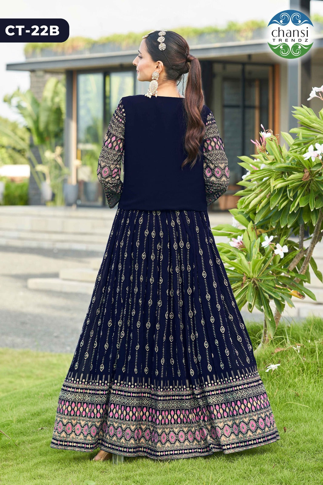 Ct-22B Aarna Chansi Trendz Georgette Koti Lehenga Choli