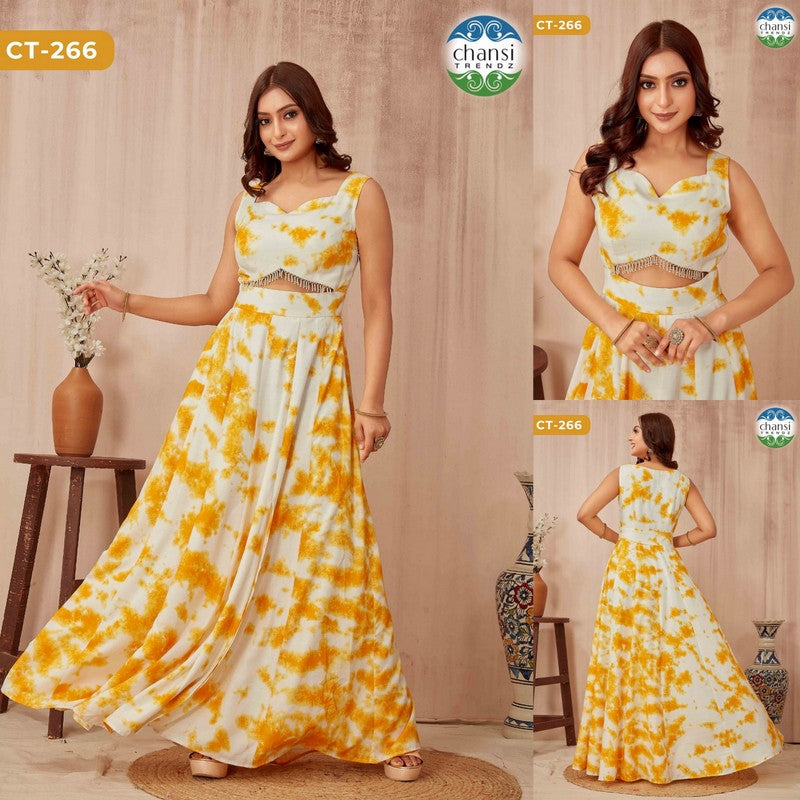 Ct-266 Chansi Trendz Shibori One Piece Gown