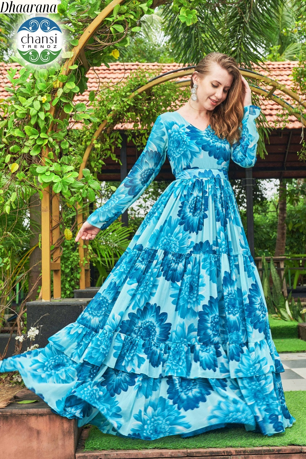 Ct-279 Dhaarana Chansi Trendz Georgette One Piece Gown