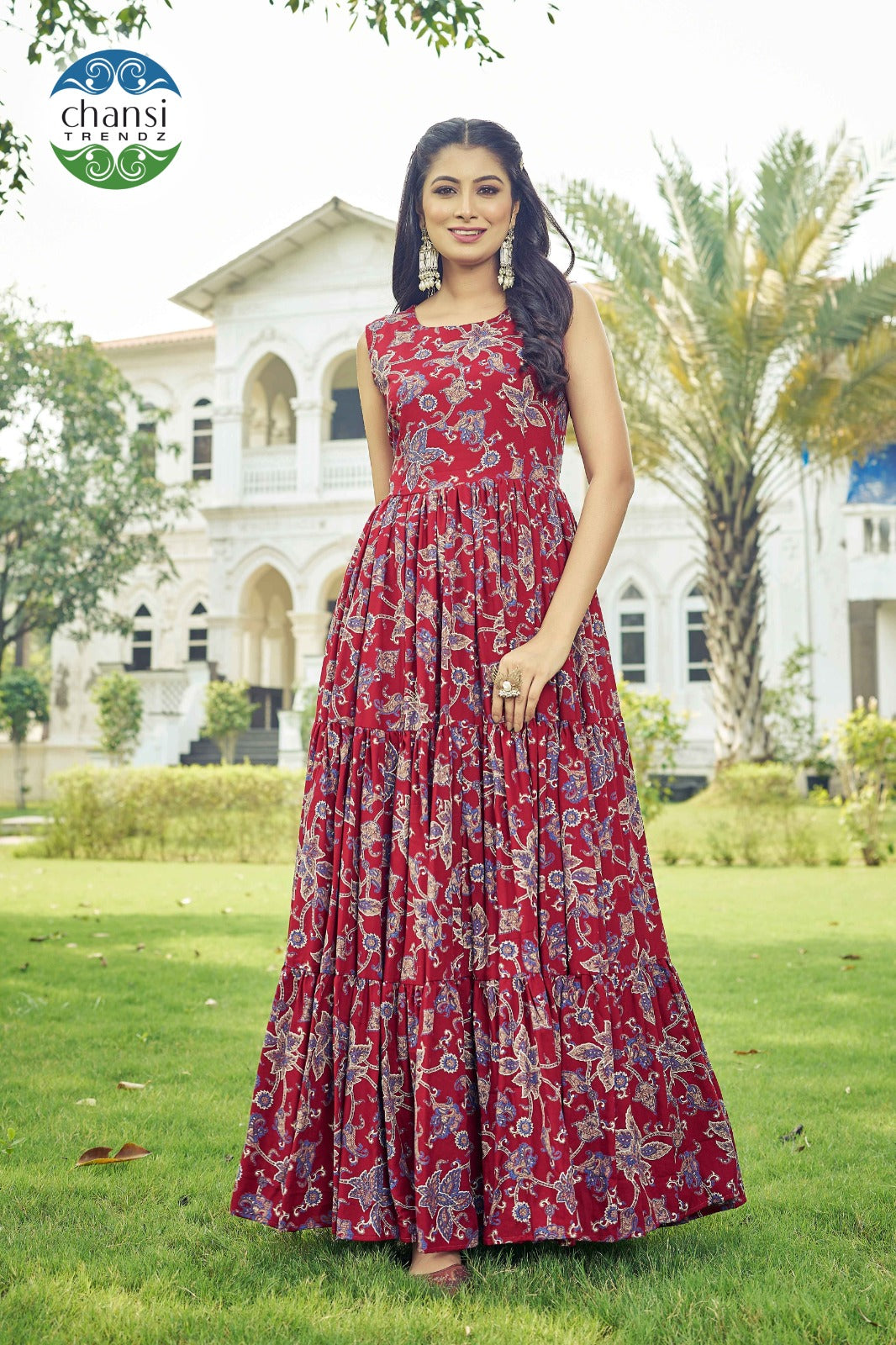 Ct-359 Kanti Chansi Trendz Rayon One Piece Gown