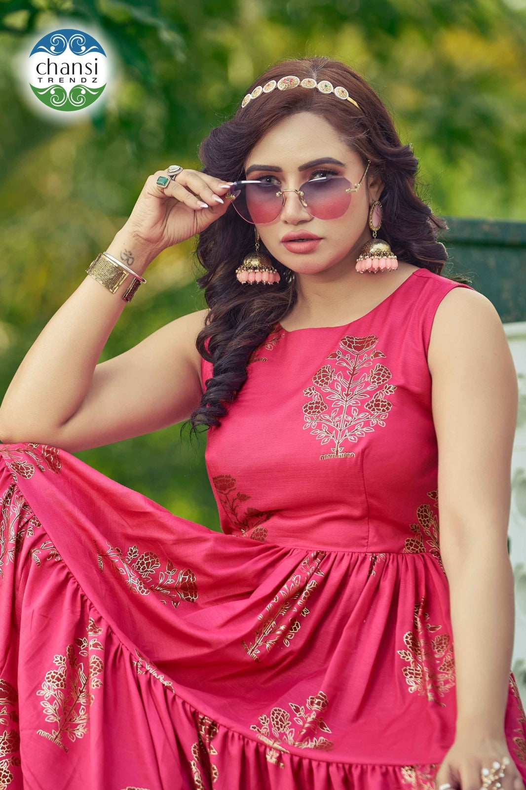 Ct-361 Kanti Chansi Trendz Rayon One Piece Gown