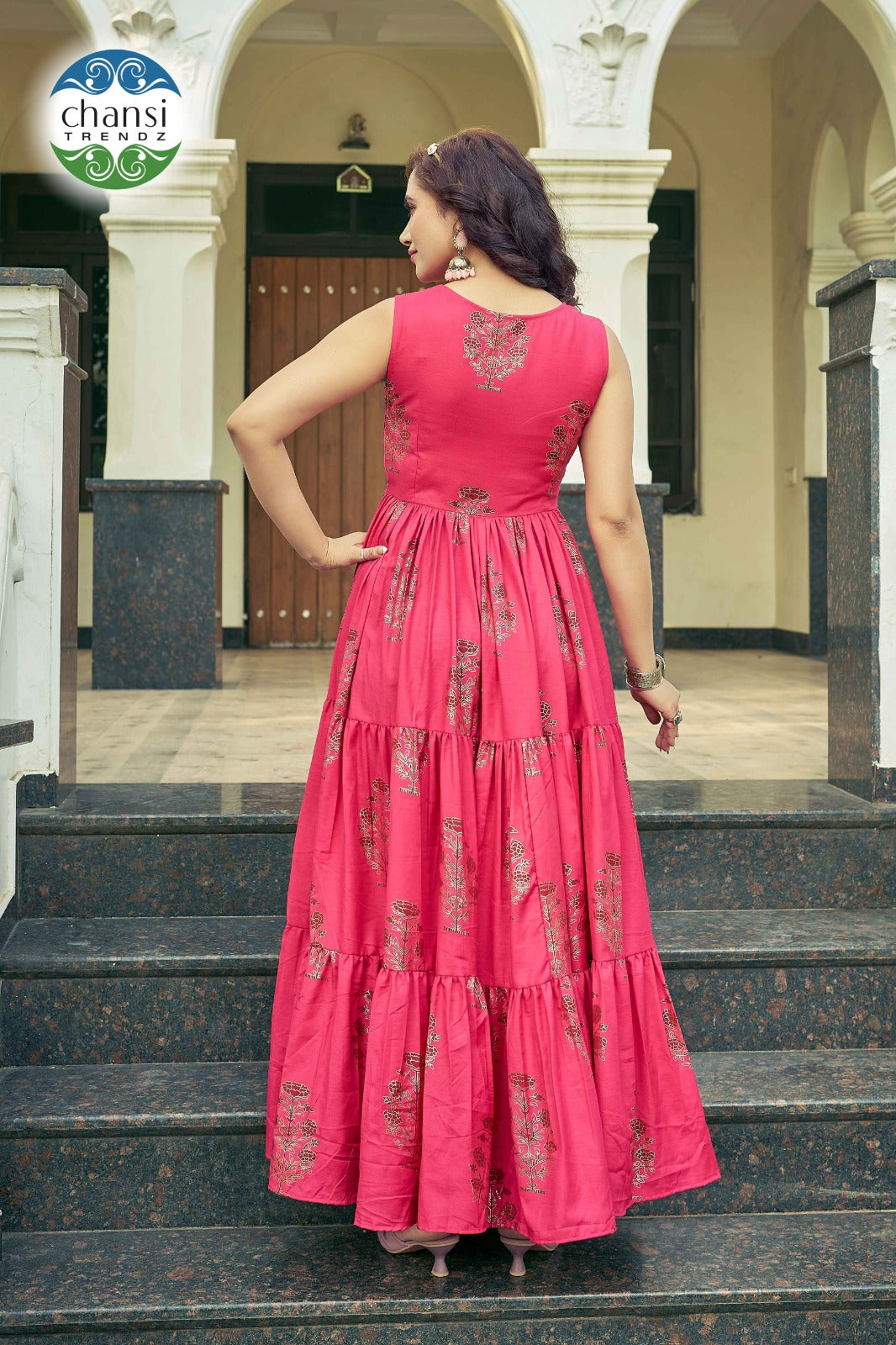 Ct-361 Kanti Chansi Trendz Rayon One Piece Gown