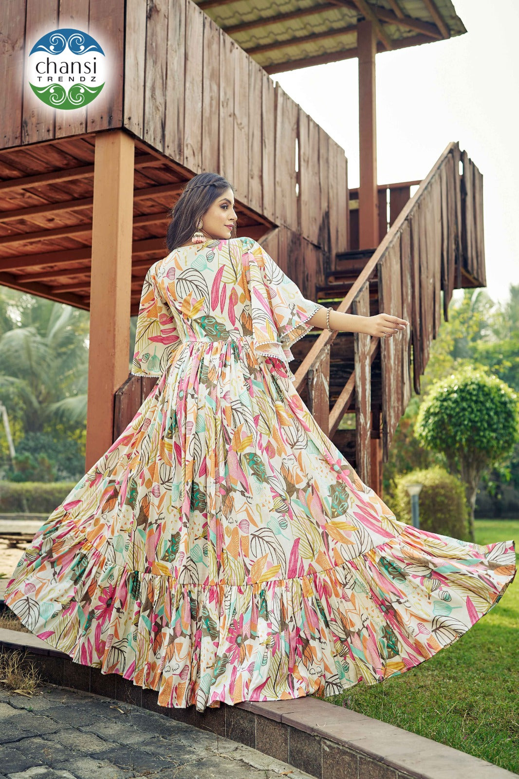 Ct-367 Jeevika Chansi Trendz Rayon One Piece Gown