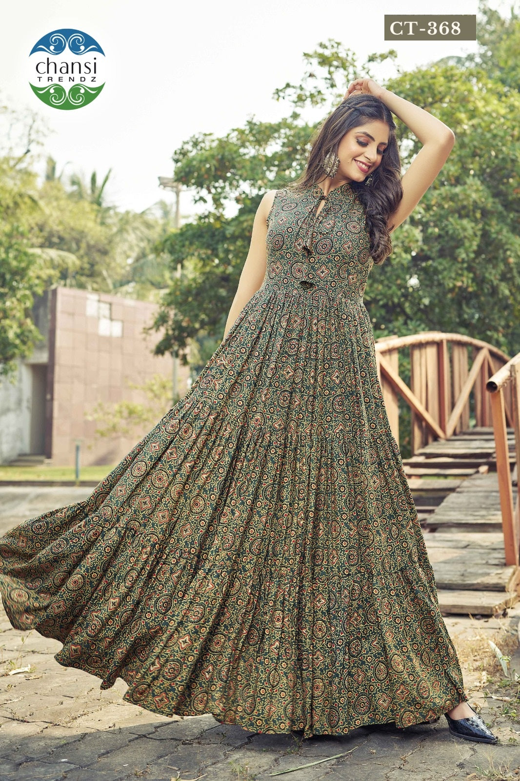 Ct-368 Kalyani Chansi Trendz Rayon One Piece Gown