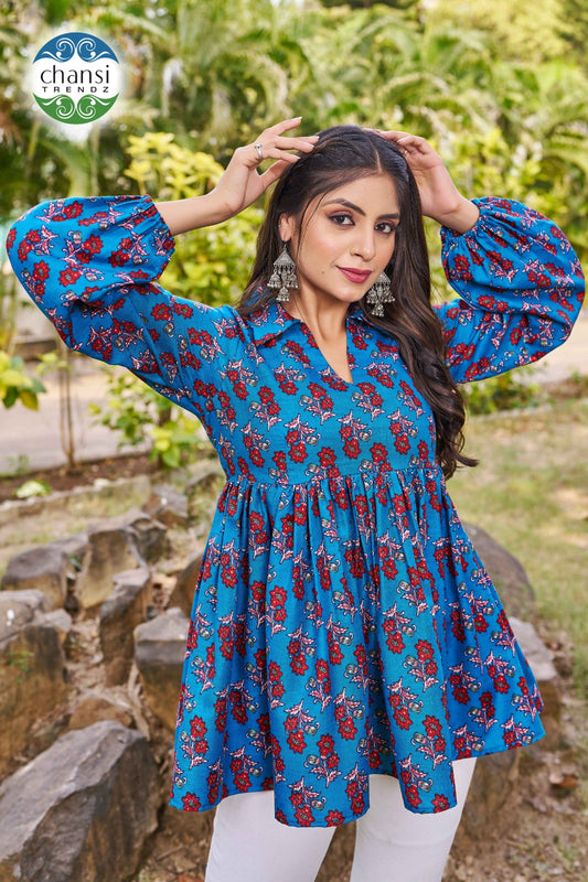 Ct-384 Lavanyasri Chansi Trendz Rayon Women Top