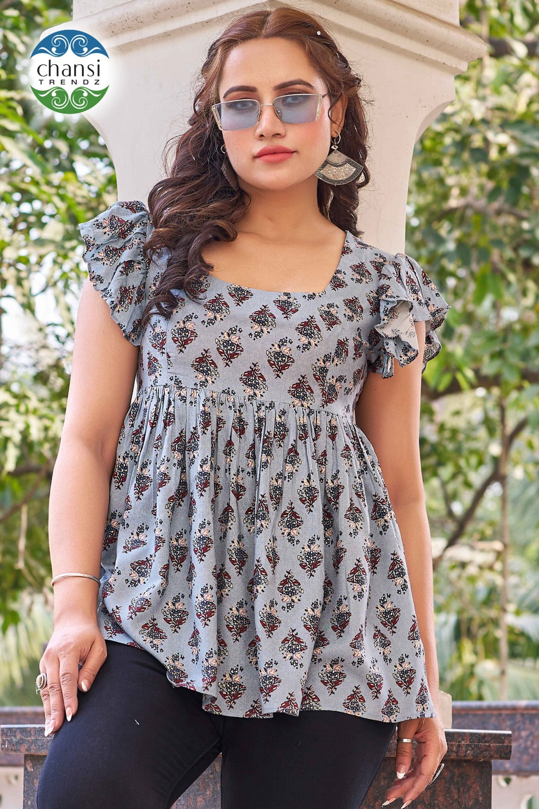 Ct-389 Lokamatri Chansi Trendz Rayon Women Top