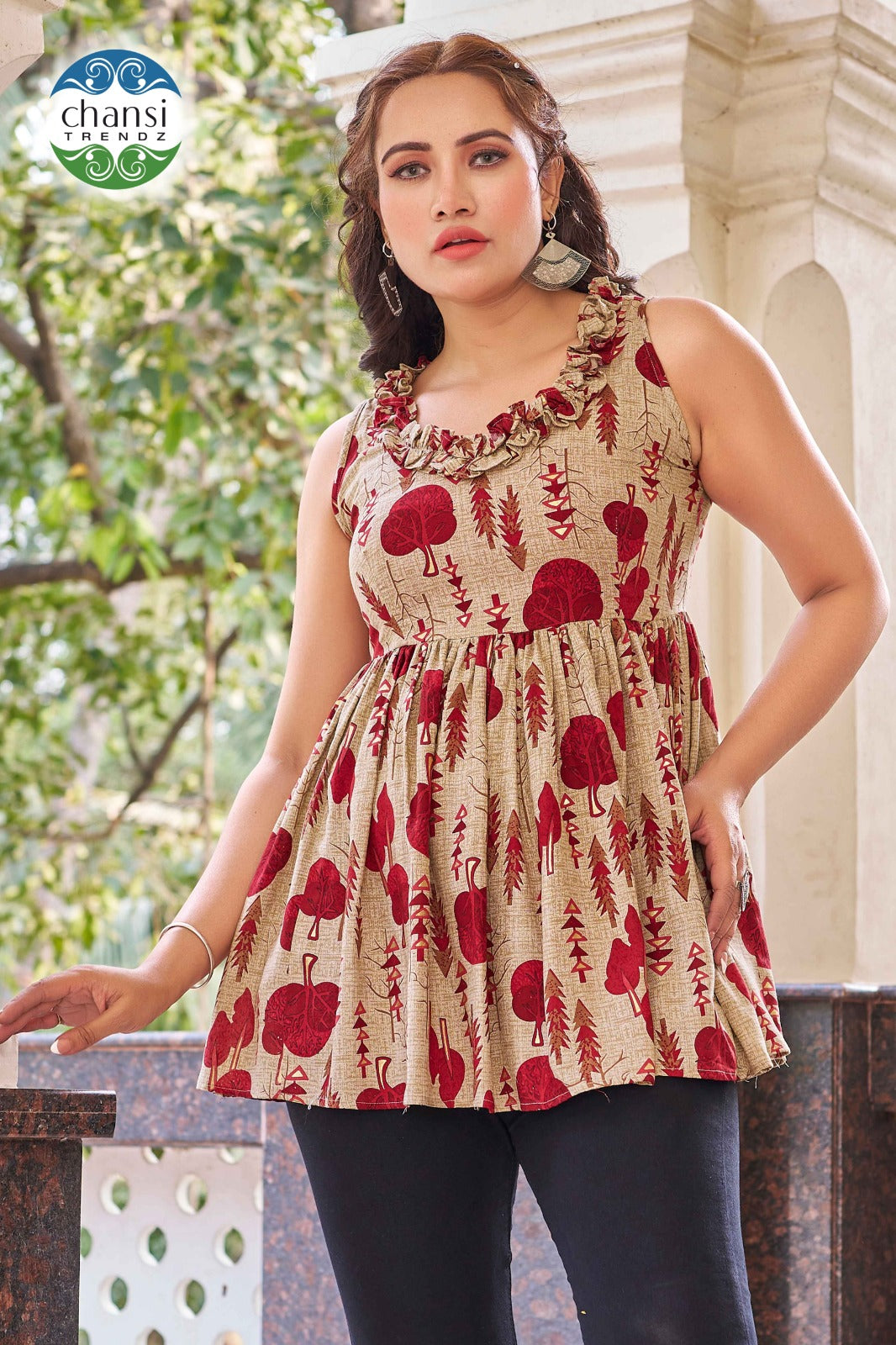 Ct-393 Mahalakshmi Chansi Trendz Rayon Women Top