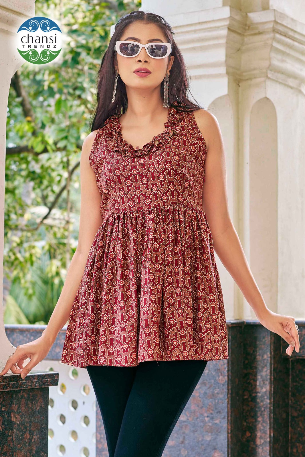 Ct-395 Mahalakshmi Chansi Trendz Rayon Women Top