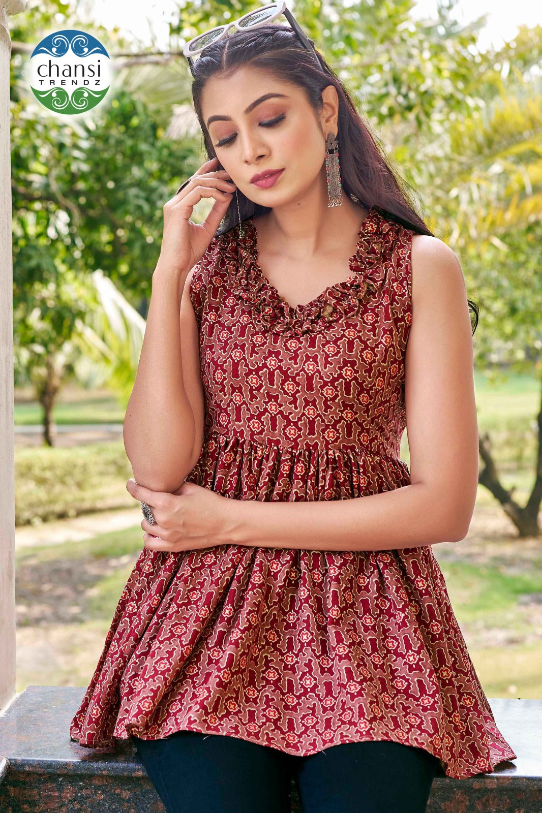 Ct-395 Mahalakshmi Chansi Trendz Rayon Women Top