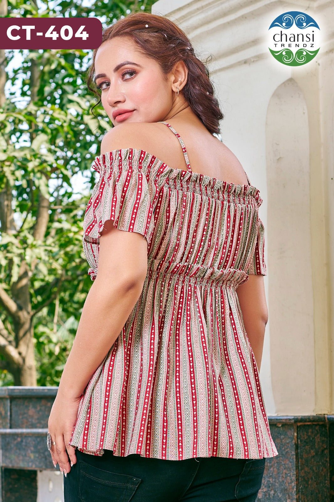 Ct-404 Chansi Trendz Printed Women Top