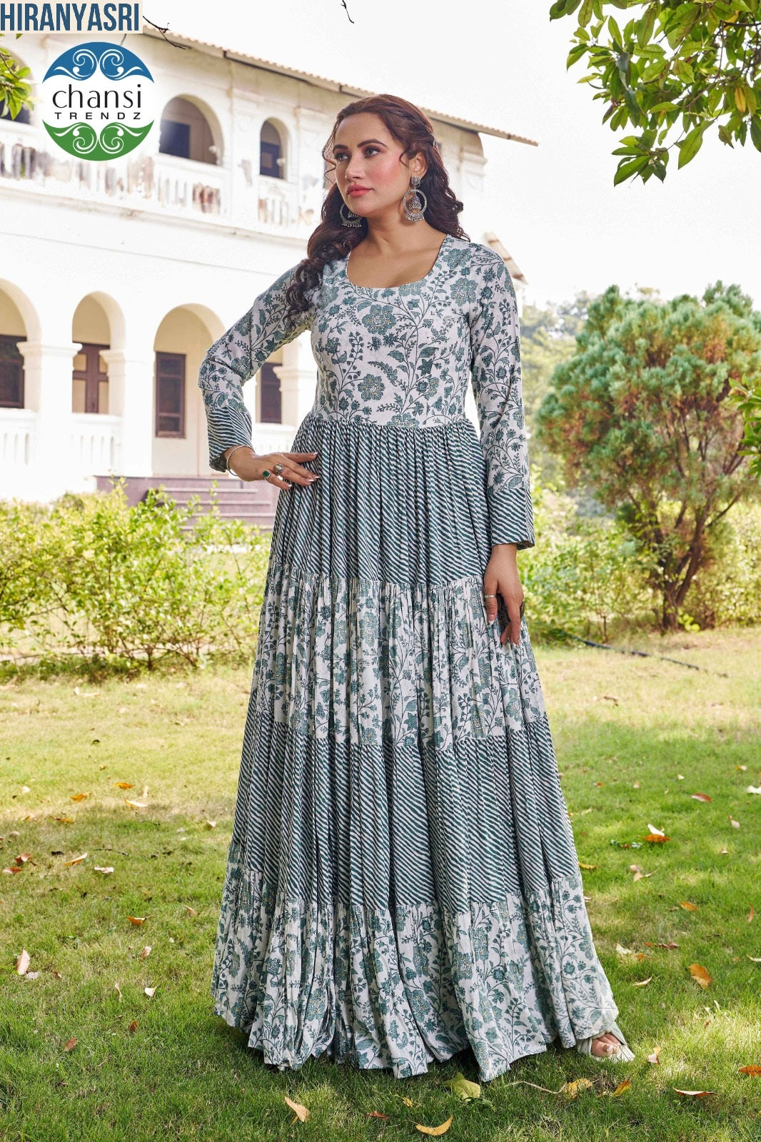 Ct-407 Hiranyasri Chansi Trendz Viscose Rayon One Piece Gown