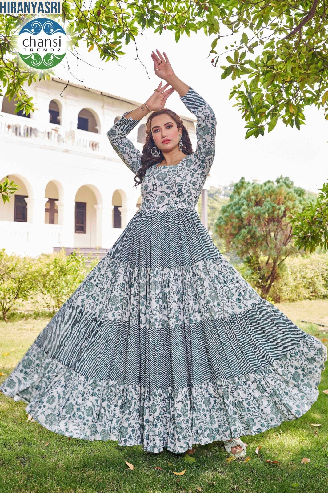 Ct-407 Hiranyasri Chansi Trendz Viscose Rayon One Piece Gown
