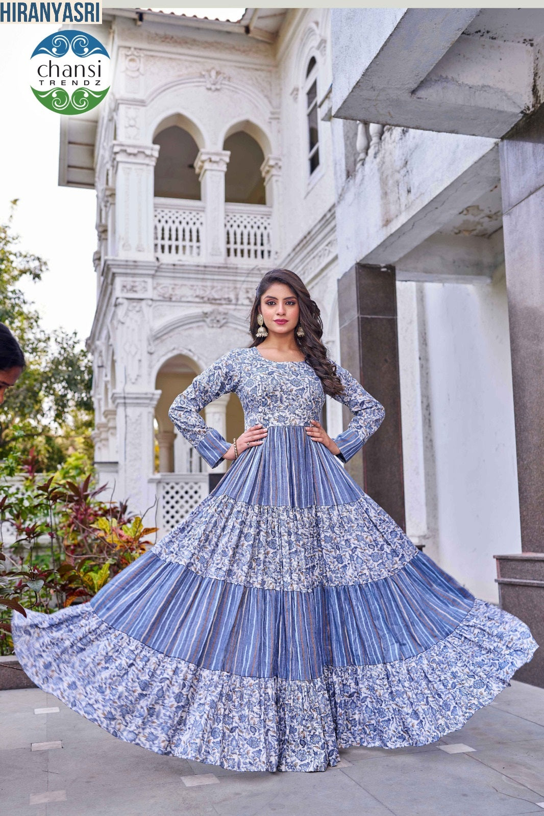 Ct-409 Hiranyasri Chansi Trendz Viscose Rayon One Piece Gown