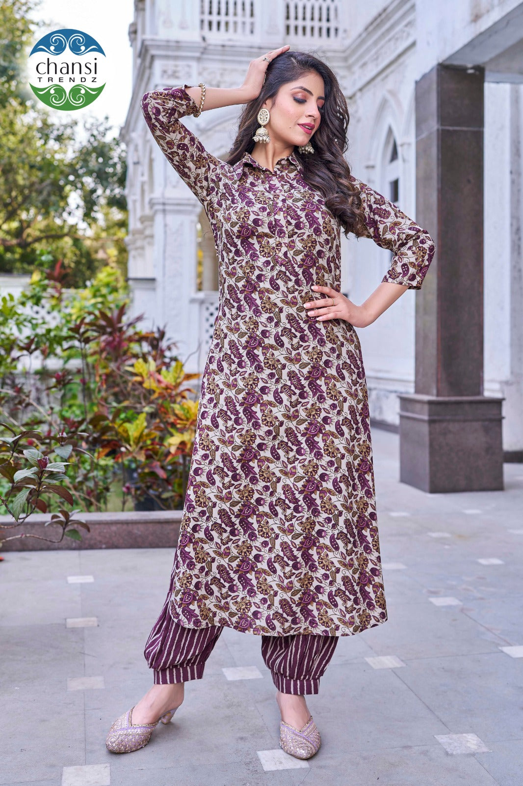 Ct-416 Kuhoo Chansi Trendz Rayon Kurti Plazzo Set