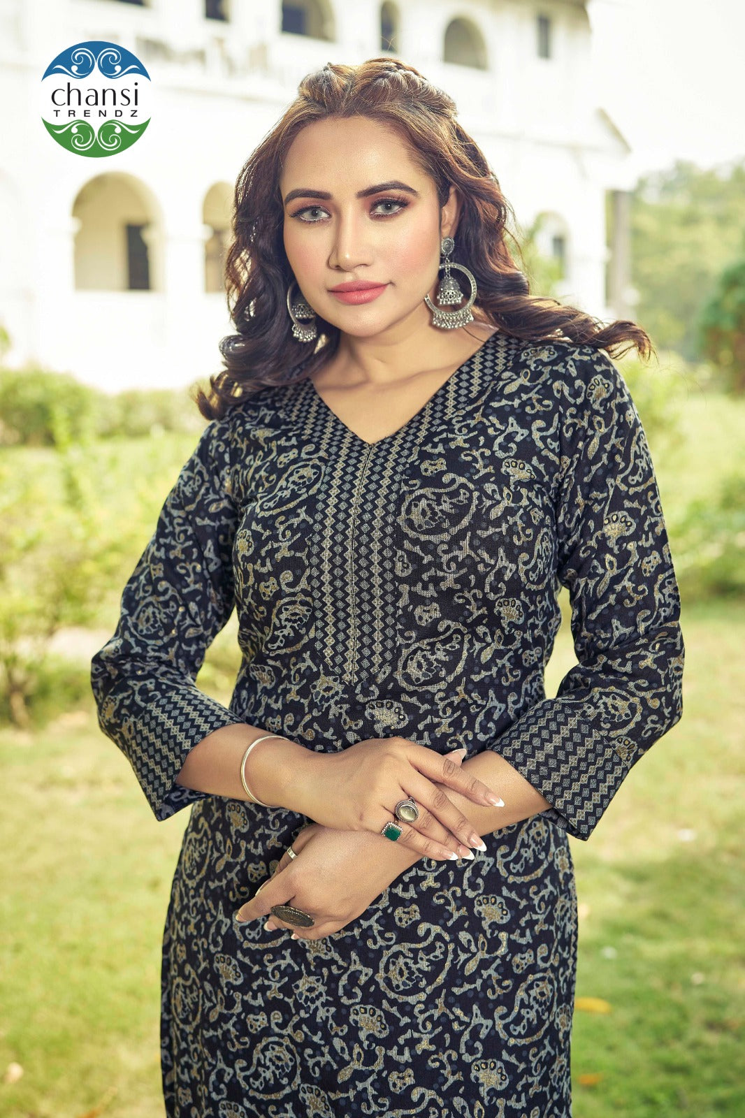 Ct-424 Lakshmi Chansi Trendz Rayon Kurti Pant Set