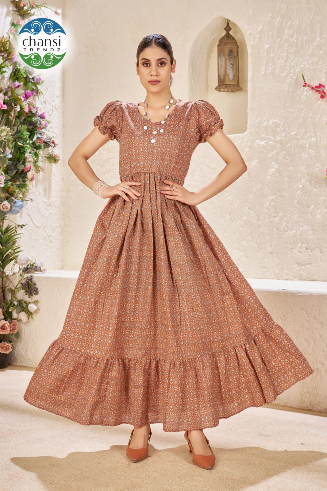 Ct-460 Netri Chansi Trendz Poly Cotton One Piece