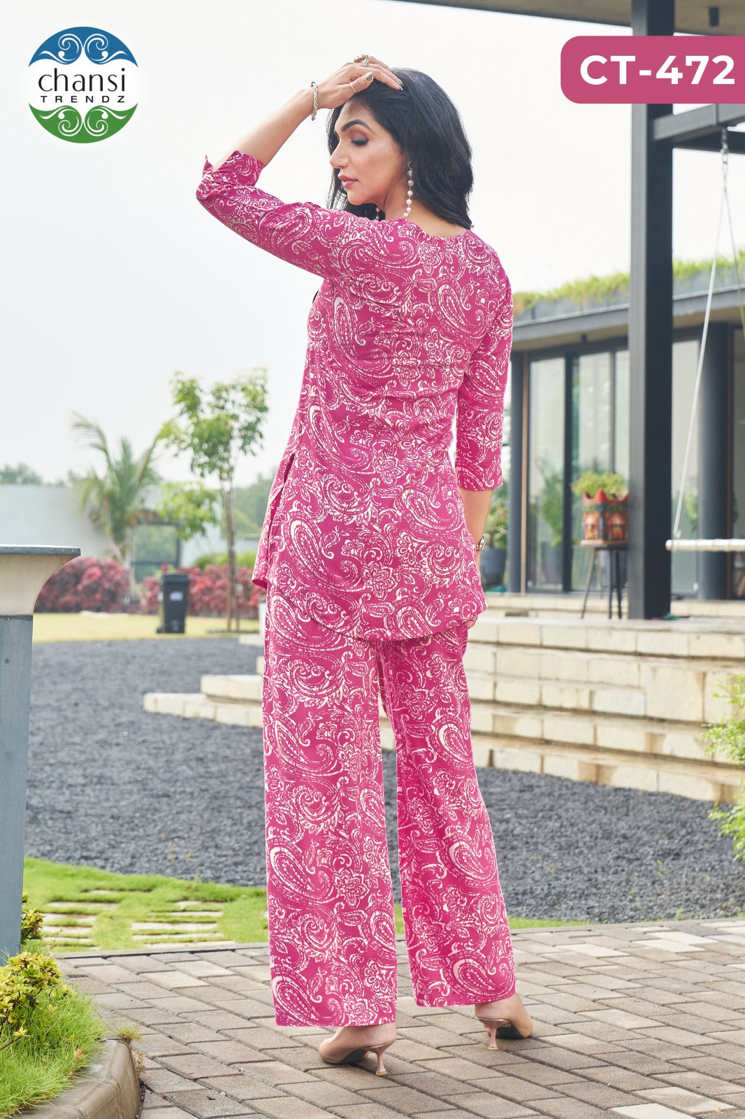 Ct-472 Prakruti Chansi Trendz Rayon Co Ord Set