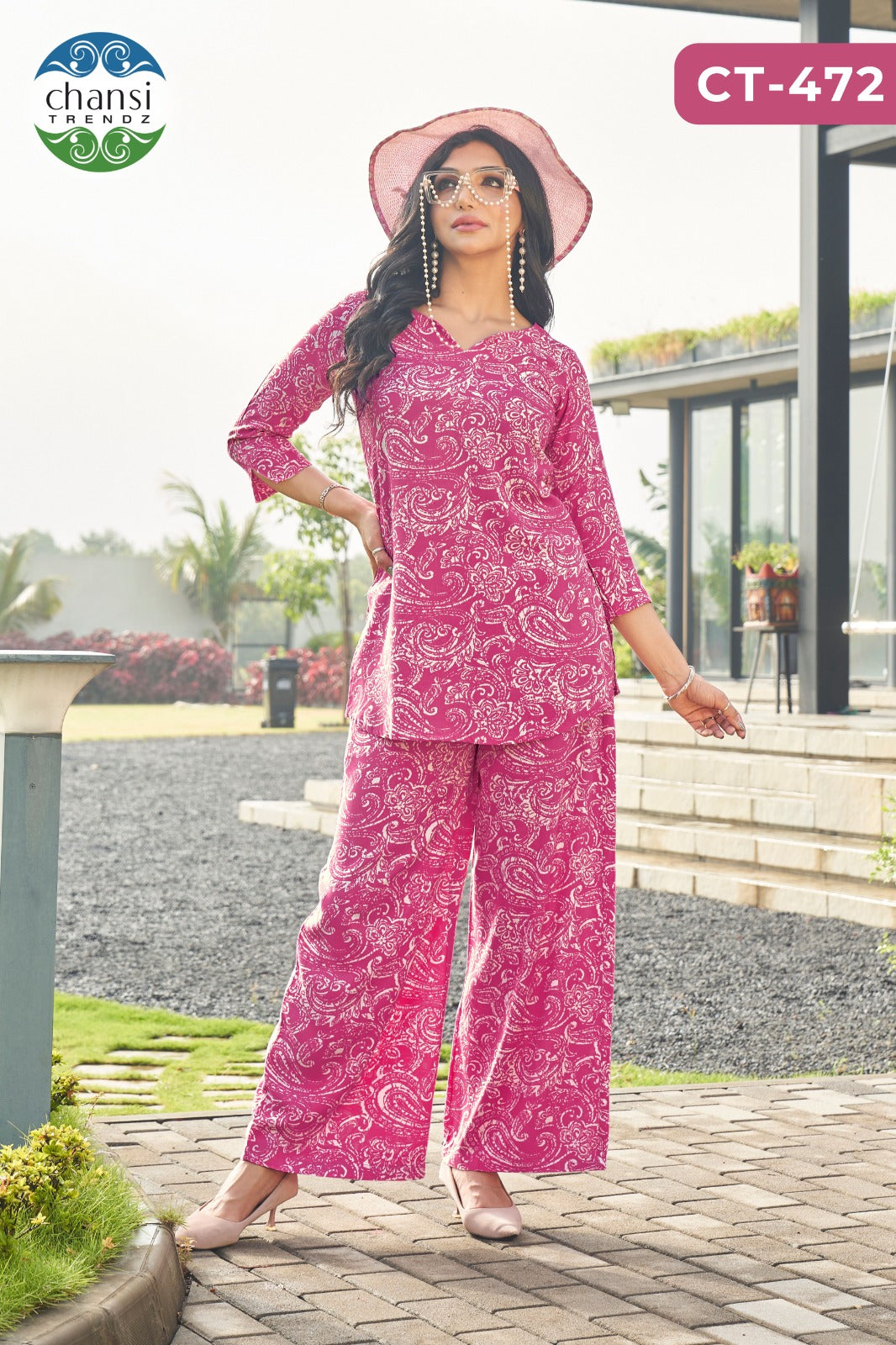 Ct-472 Prakruti Chansi Trendz Rayon Co Ord Set