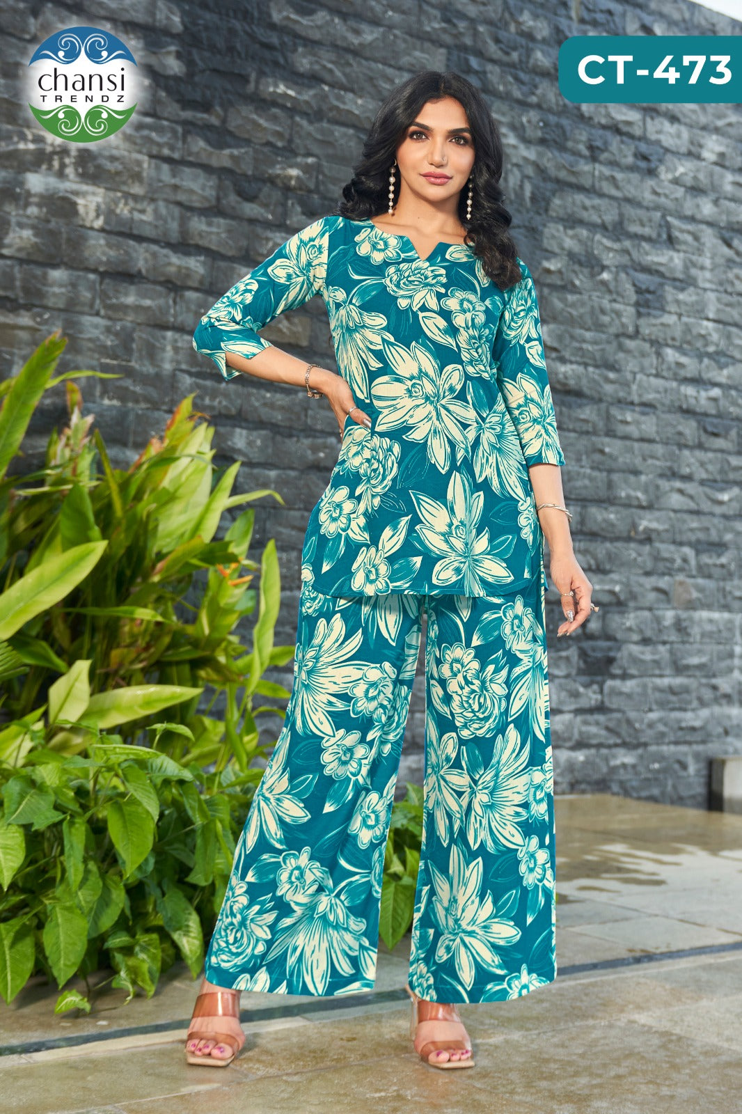 Ct-473 Ramaa Chansi Trendz Rayon Kurti Plazzo Set