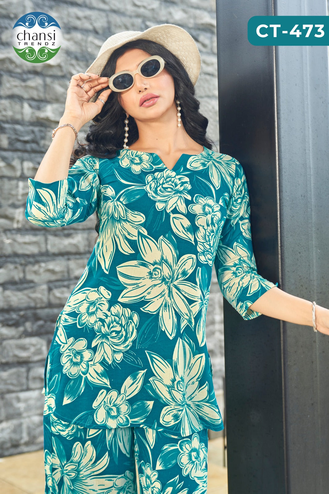 Ct-473 Ramaa Chansi Trendz Rayon Kurti Plazzo Set
