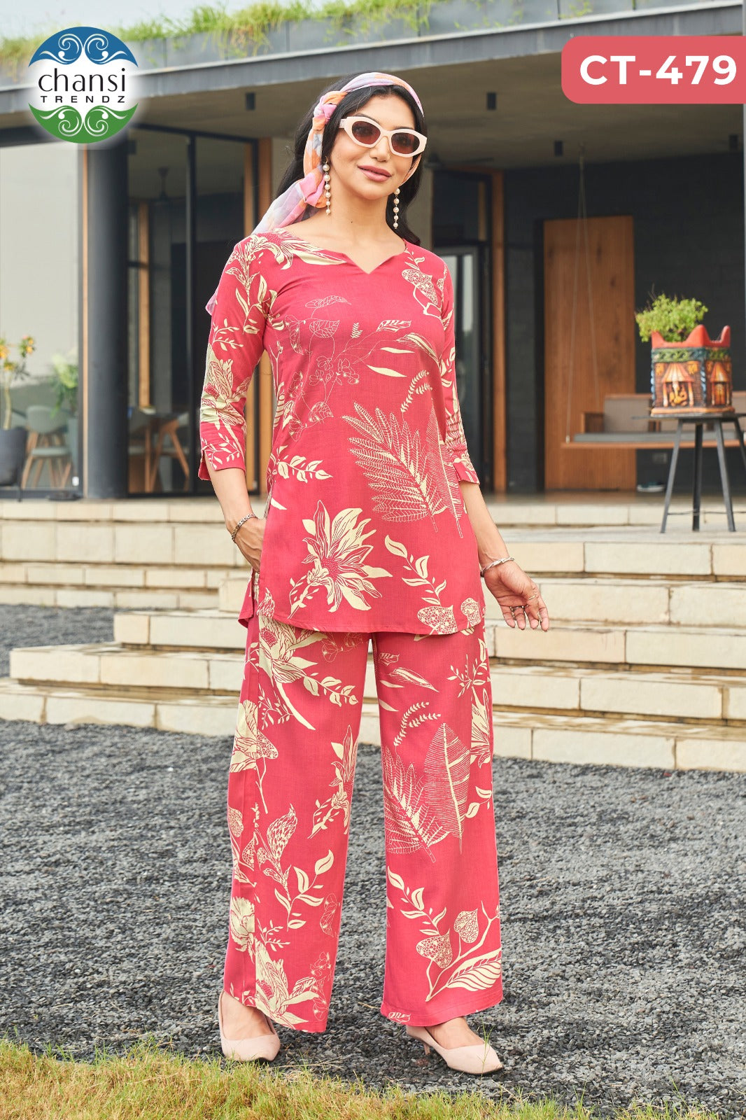 Ct-479 Ramaa Chansi Trendz Rayon Kurti Plazzo Set