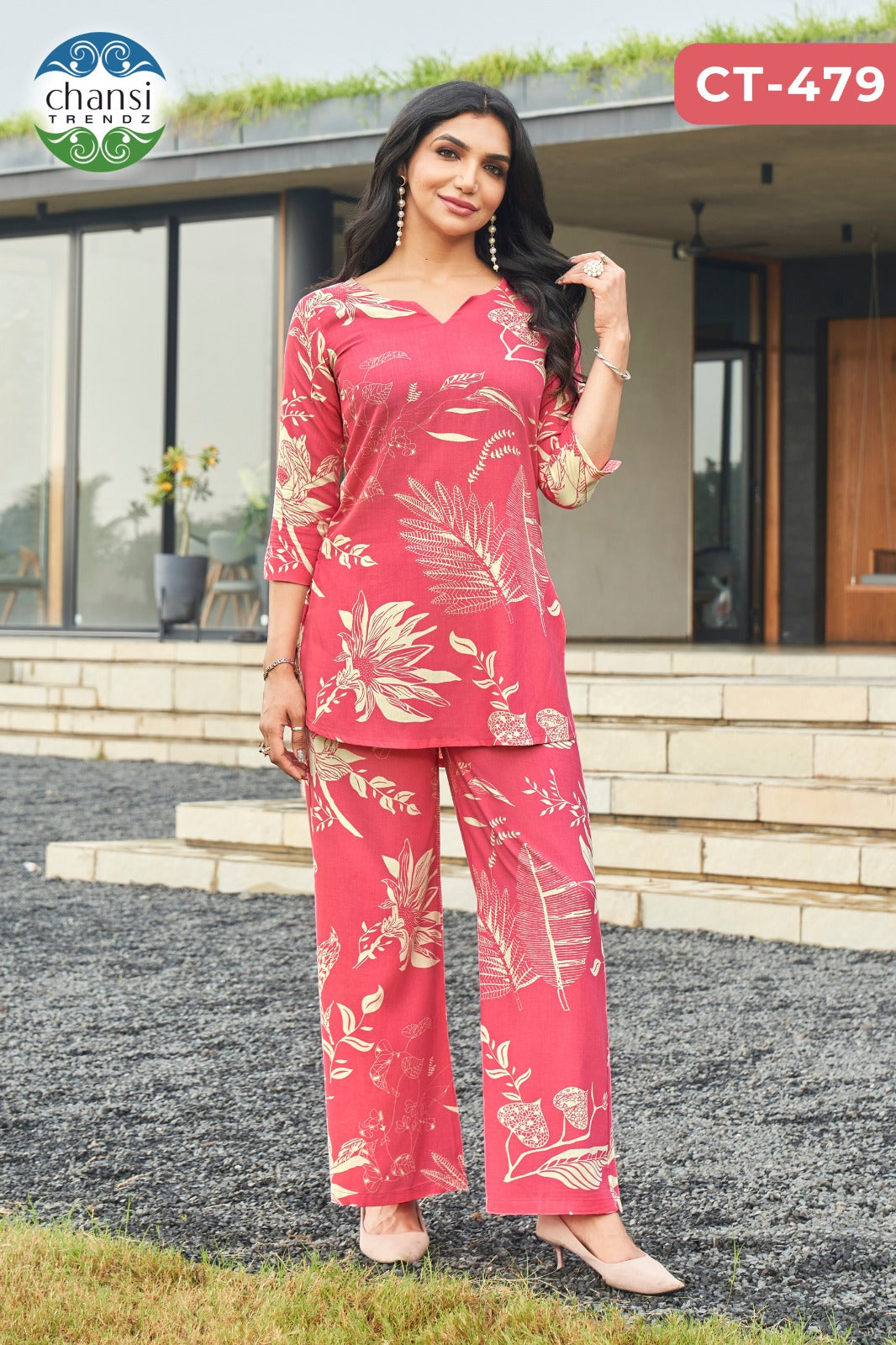 Ct-479 Ramaa Chansi Trendz Rayon Kurti Plazzo Set