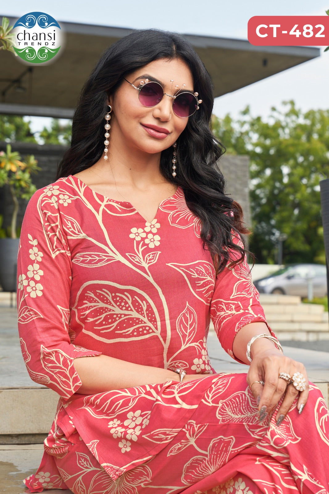 Ct-482 Ragini Chansi Trendz Rayon Co Ord Set