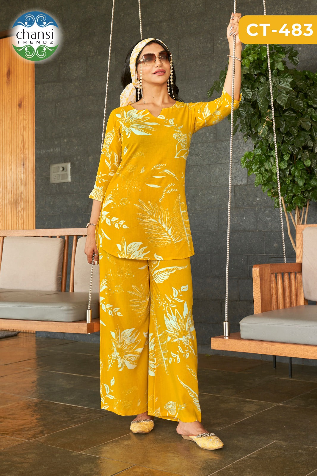 Ct-483 Ramaa Chansi Trendz Rayon Kurti Plazzo Set