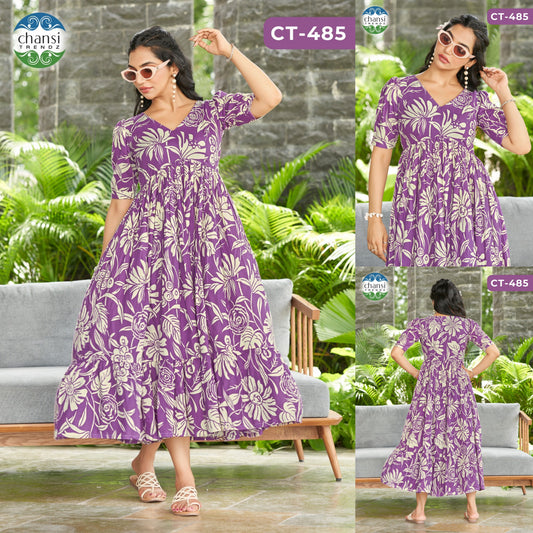 Ct-485 Rambha Chansi Trendz Rayon One Piece