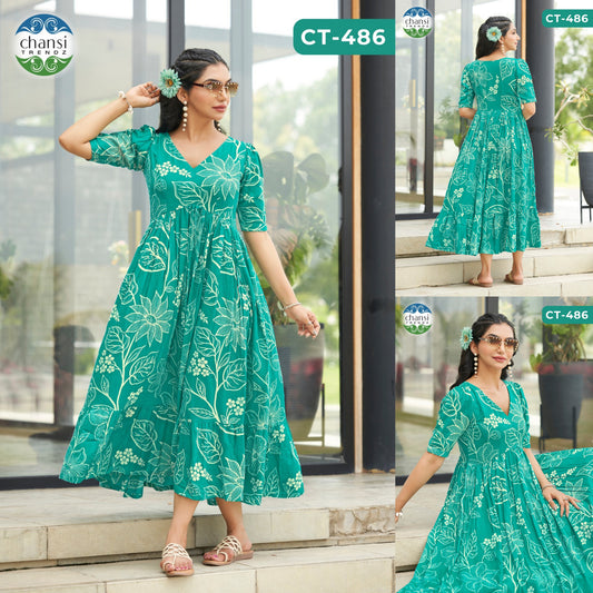 Ct-486 Rambha Chansi Trendz Rayon One Piece