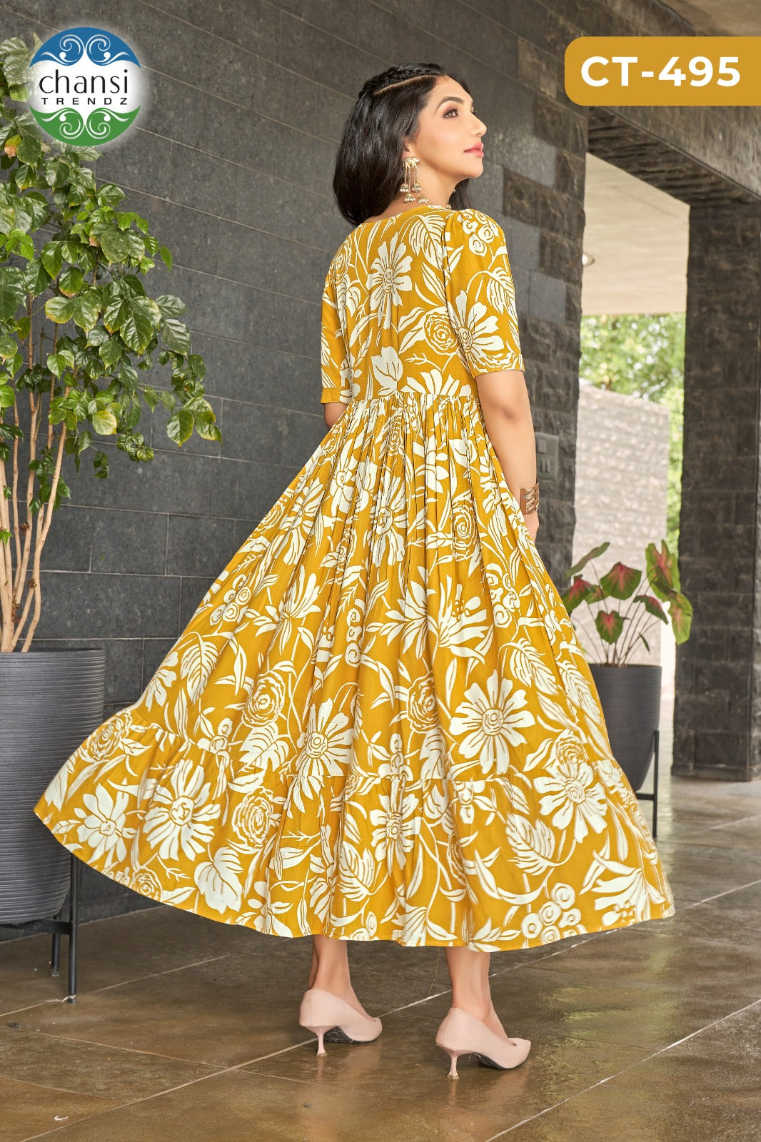 Ct-495 Rukmini Chansi Trendz Rayon One Piece