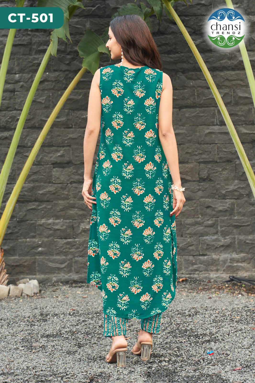 Ct-501 Sarvamangala Chansi Trendz Cotton Kurti Pant Set