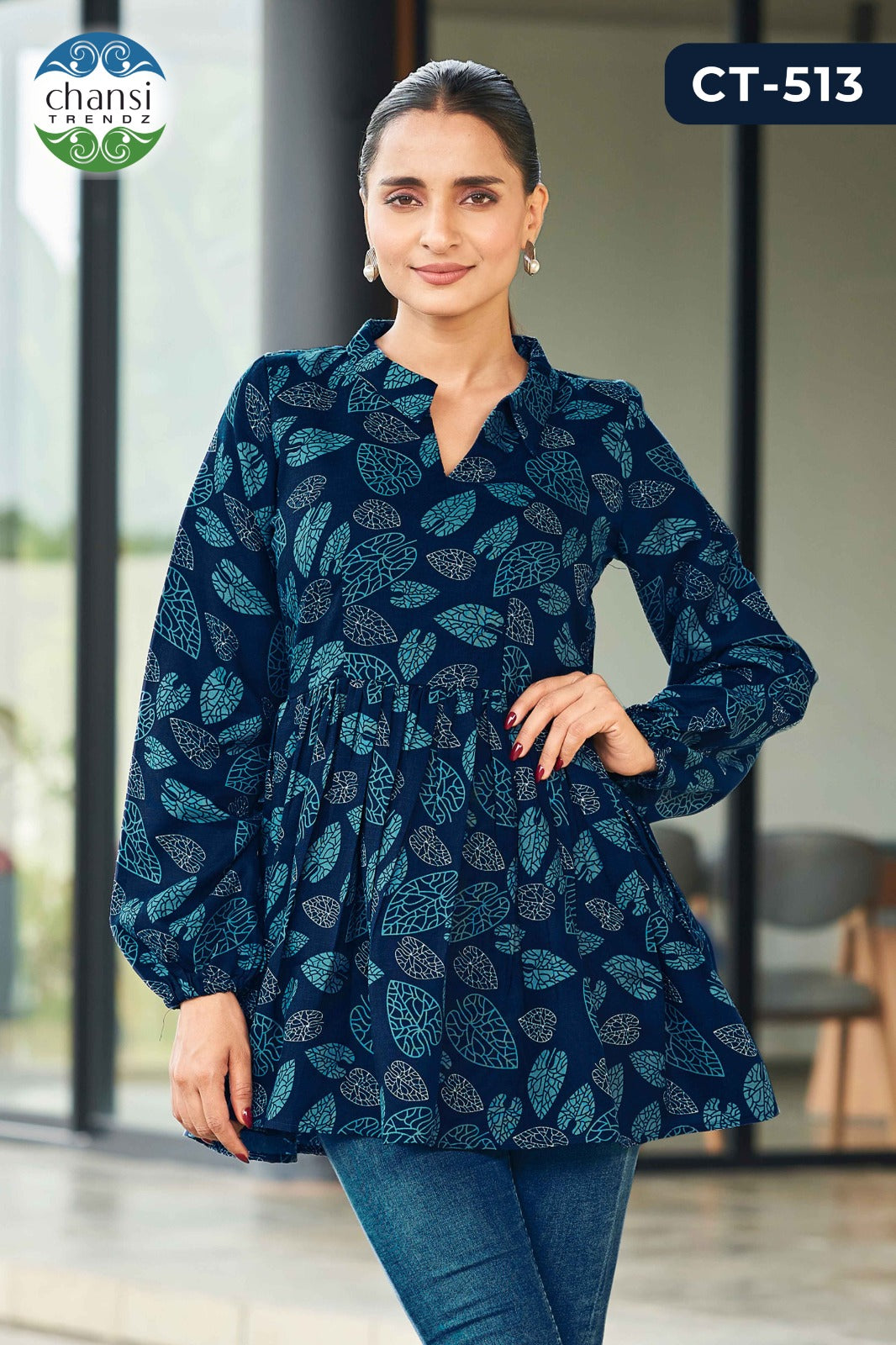 Ct-513 Shasvati Chansi Trendz Rayon Women Top