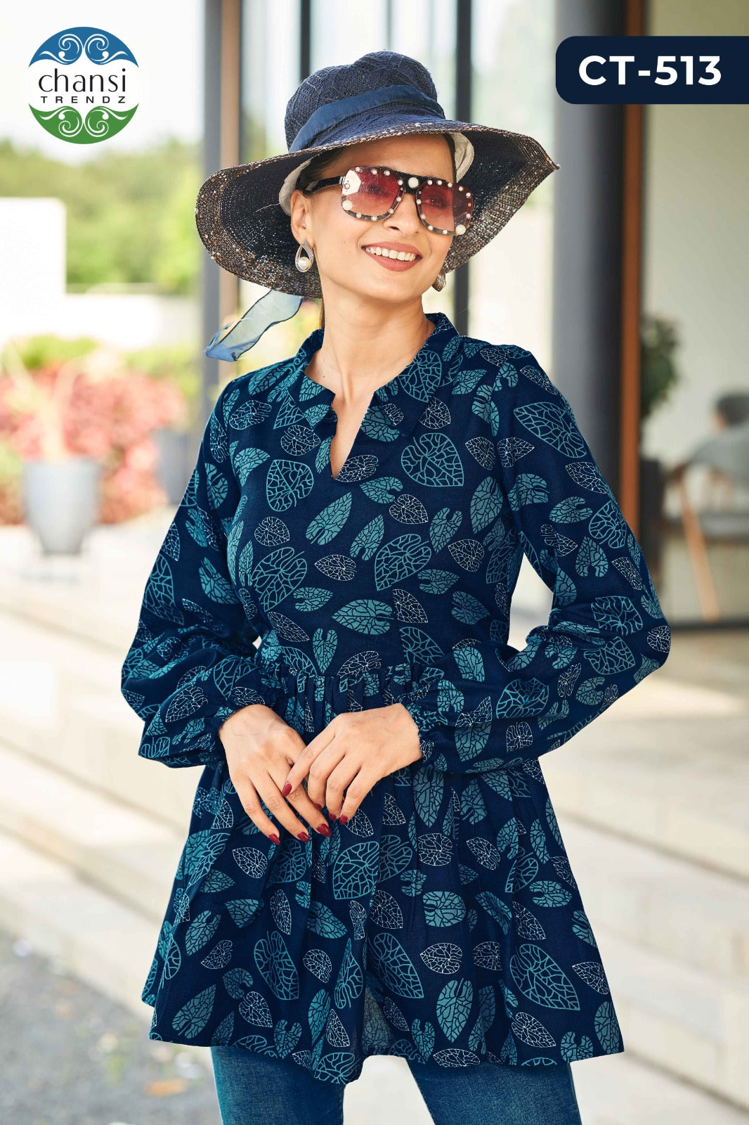 Ct-513 Shasvati Chansi Trendz Rayon Women Top