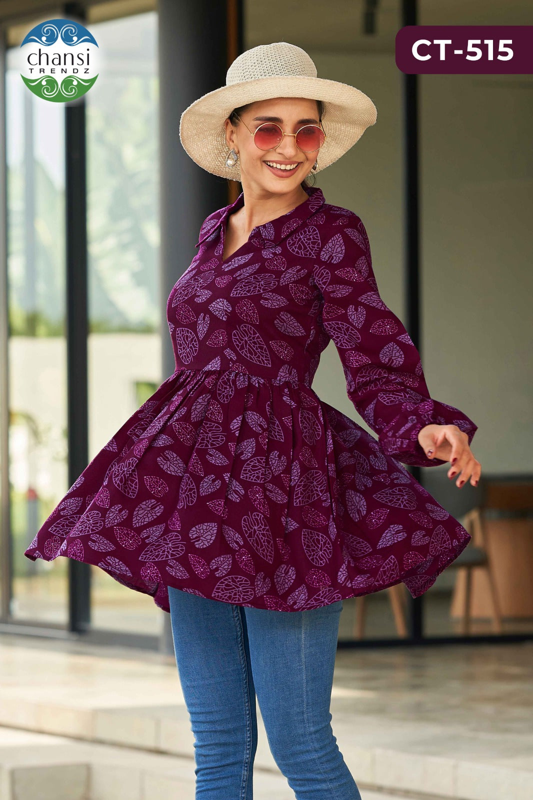 Ct-515 Shasvati Chansi Trendz Rayon Women Top