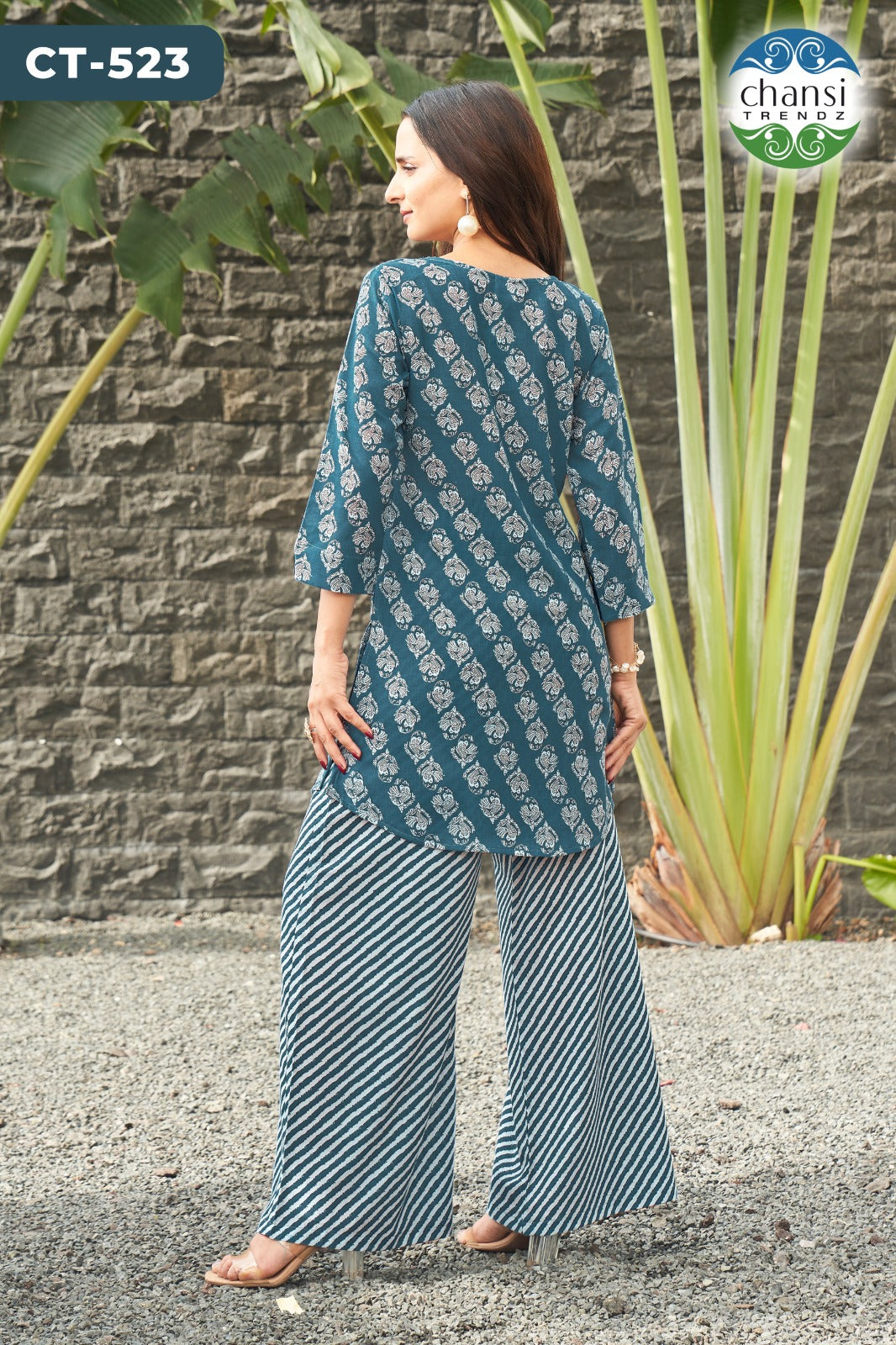 Ct-523 Siddhalakshmi Chansi Trendz Poly Cotton Co Ord Set