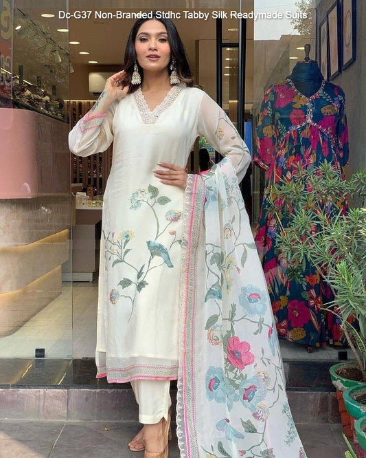 Dc-G37 Non-Branded Stdhc Tabby Silk Readymade Suits