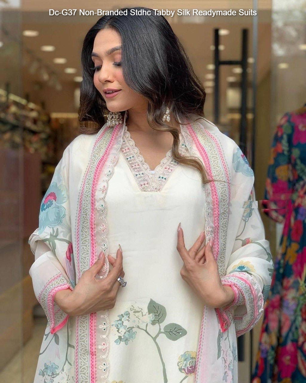 Dc-G37 Non-Branded Stdhc Tabby Silk Readymade Suits