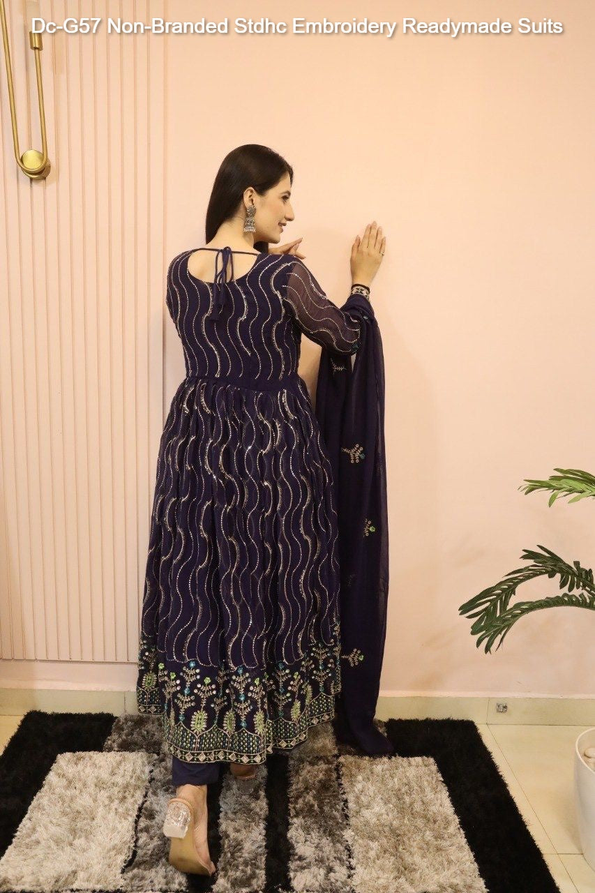 Dc-G57 Non-Branded Stdhc Embroidery Readymade Suits