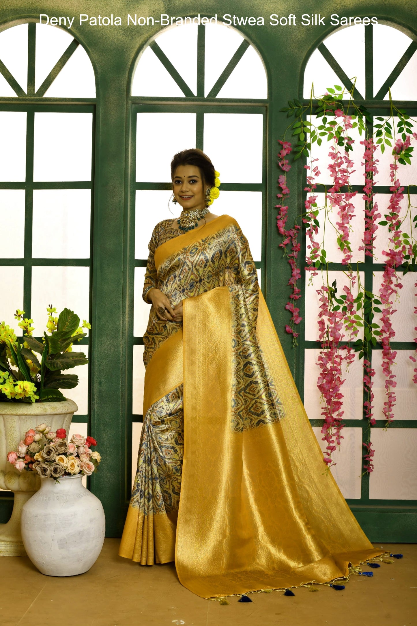 Deny Patola Non-Branded Stwea Soft Silk Sarees