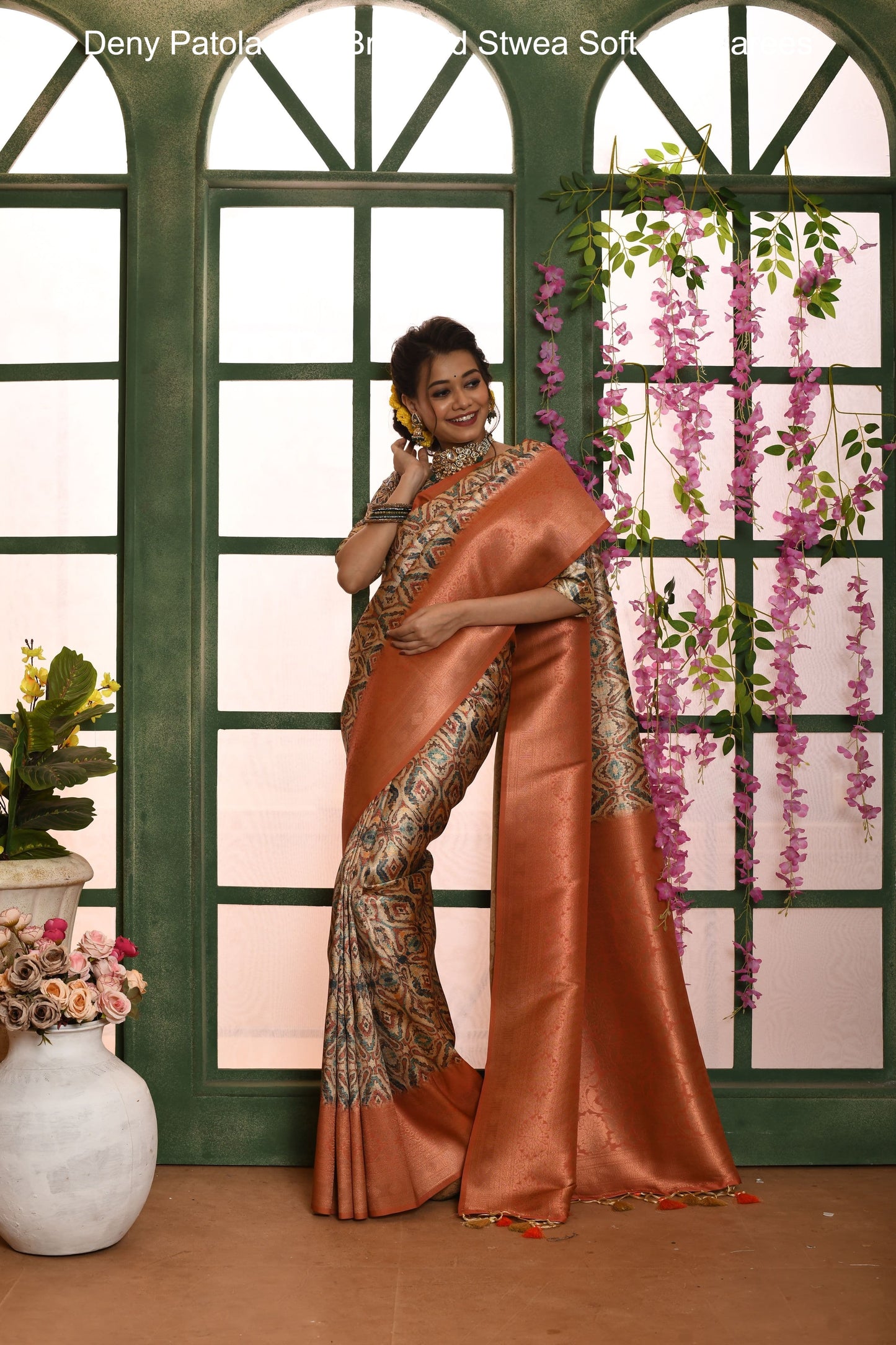 Deny Patola Non-Branded Stwea Soft Silk Sarees