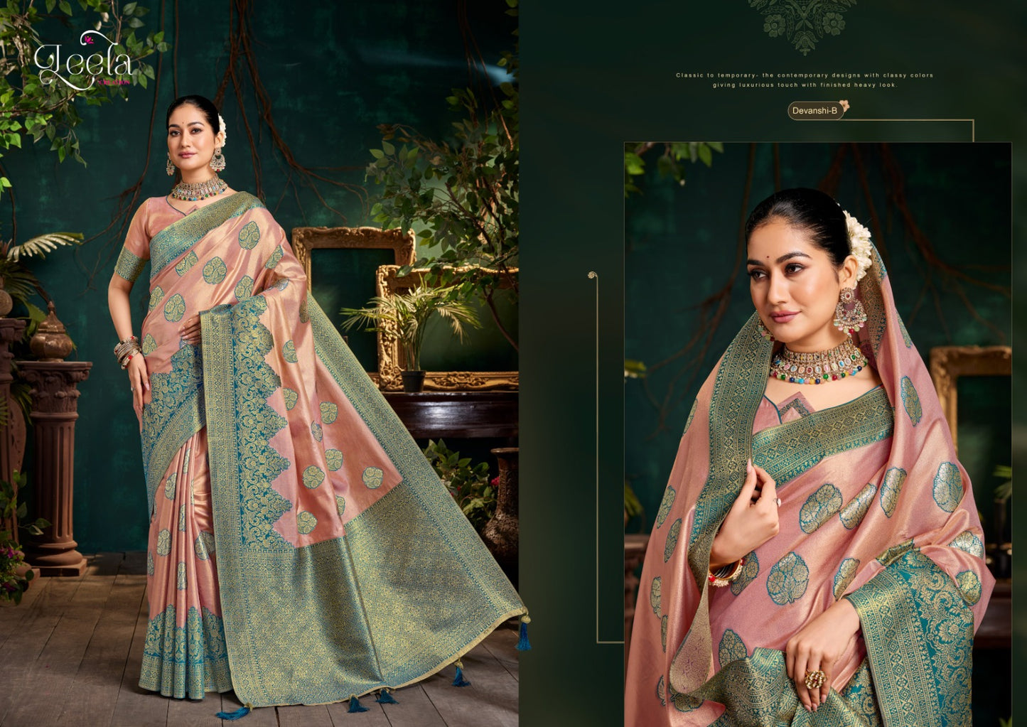 Devanshi-B Sumitra Top Dyed Sarees