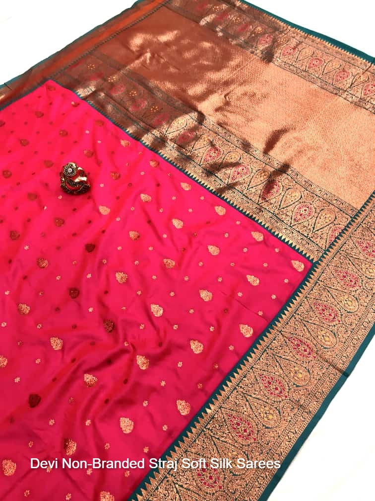 Devi Non-Branded Straj Soft Silk Sarees