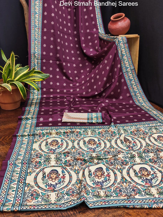 Devi Stmah Bandhej Sarees