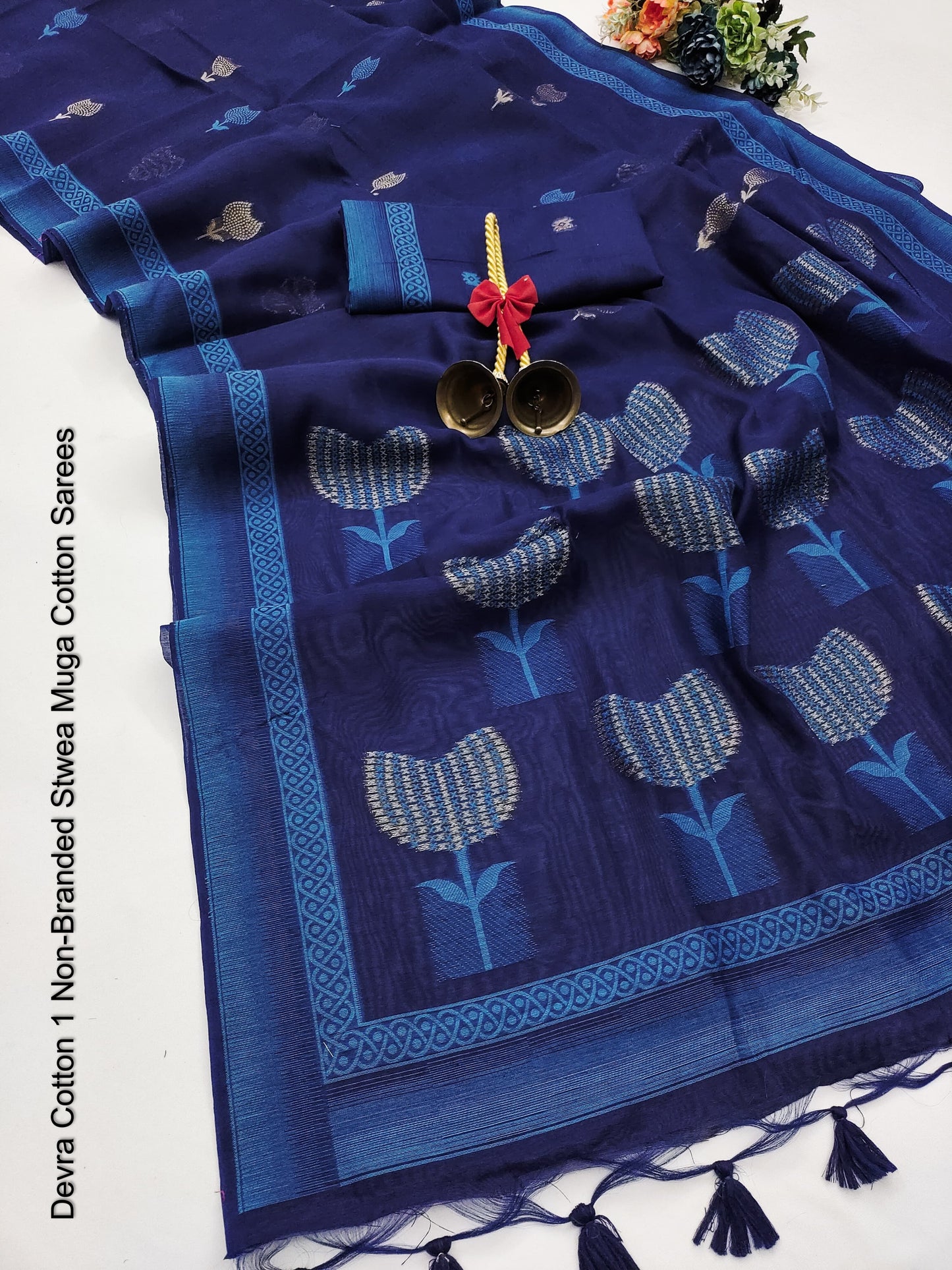 Devra Cotton 1 Non-Branded Stwea Muga Cotton Sarees